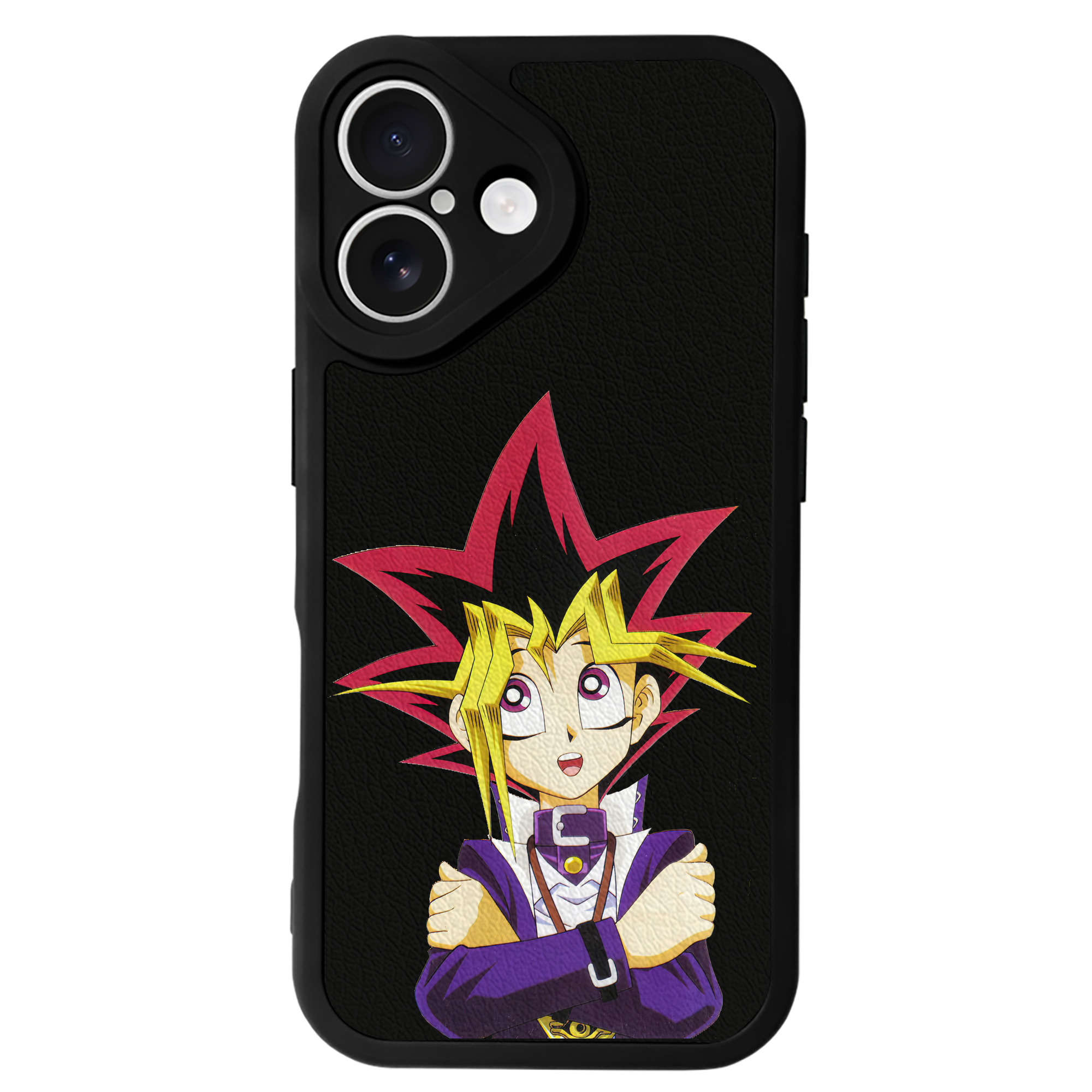 遊☆戯☆王 Yu-Gi-Oh! 【iPhone 16シリーズ対応】シリコンスマホケース（レザー調） 材質：シリコン